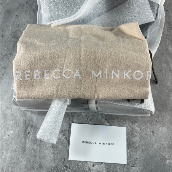 Rebecca Minkoff Edie Bucket Crossbody With Fringe, Porcini - Picture 13 of 15